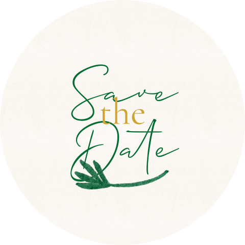 Sluitzegel rond save the date takje | 25 stuks